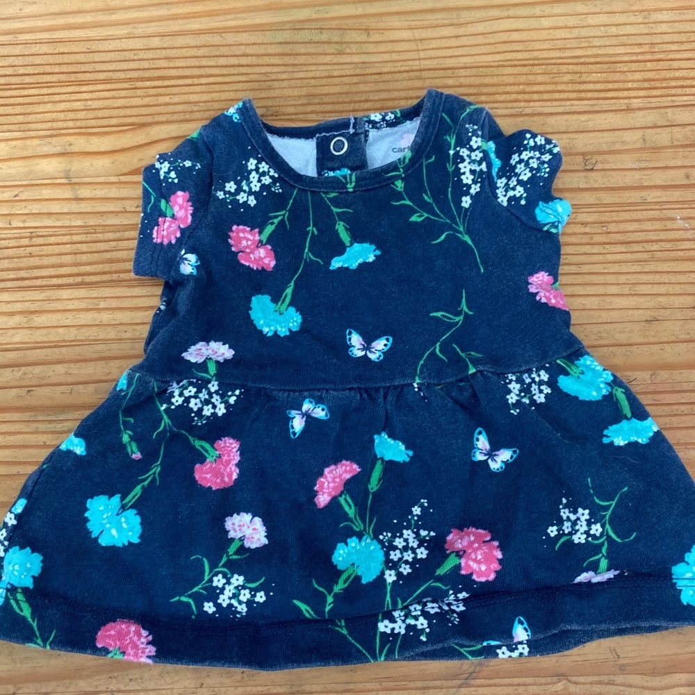 Carter’s baby girl top with button snaps in the back